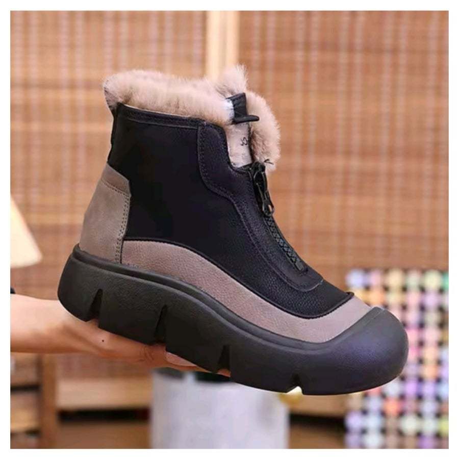 여성겨울부츠 키높이 보온안감 방수 미끄럼방지 앞지퍼 225~250