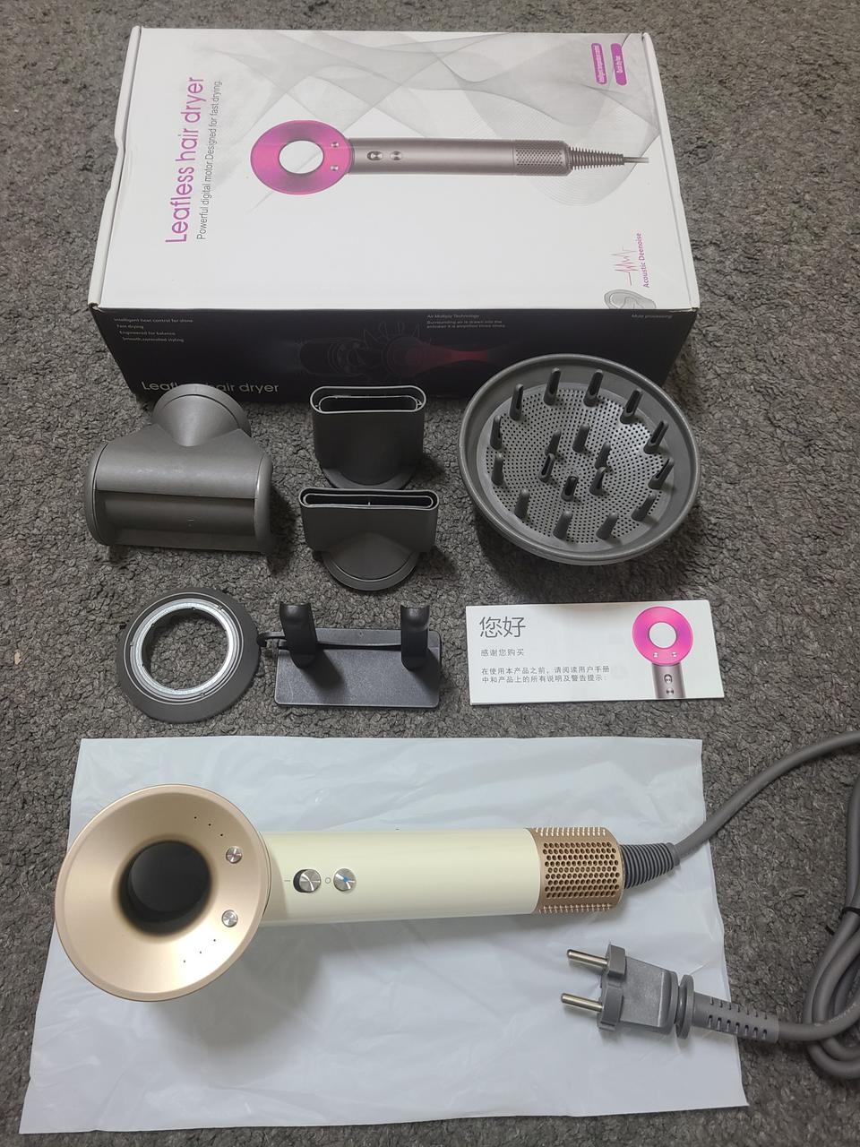 차이슨 슈퍼소닉 드라이기 220V 거치대포함6종노즐 (새상품)