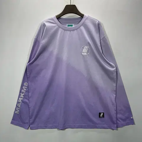 MARKM 마크엠 퍼플 그라데이션 긴팔 티셔츠
