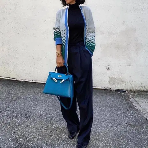 부루하하 언발란스 가디건