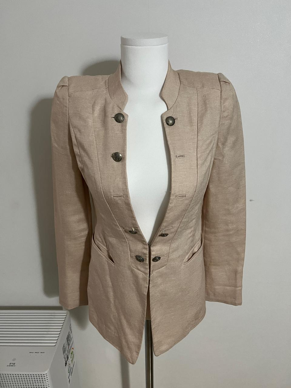 쉬즈미스 린넨 혼방 자켓 55사이즈