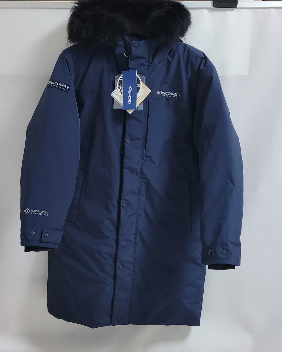 새상품)디스커버리(2색)남성 고어텍스 프리미엄 구스 롱패딩 95~110