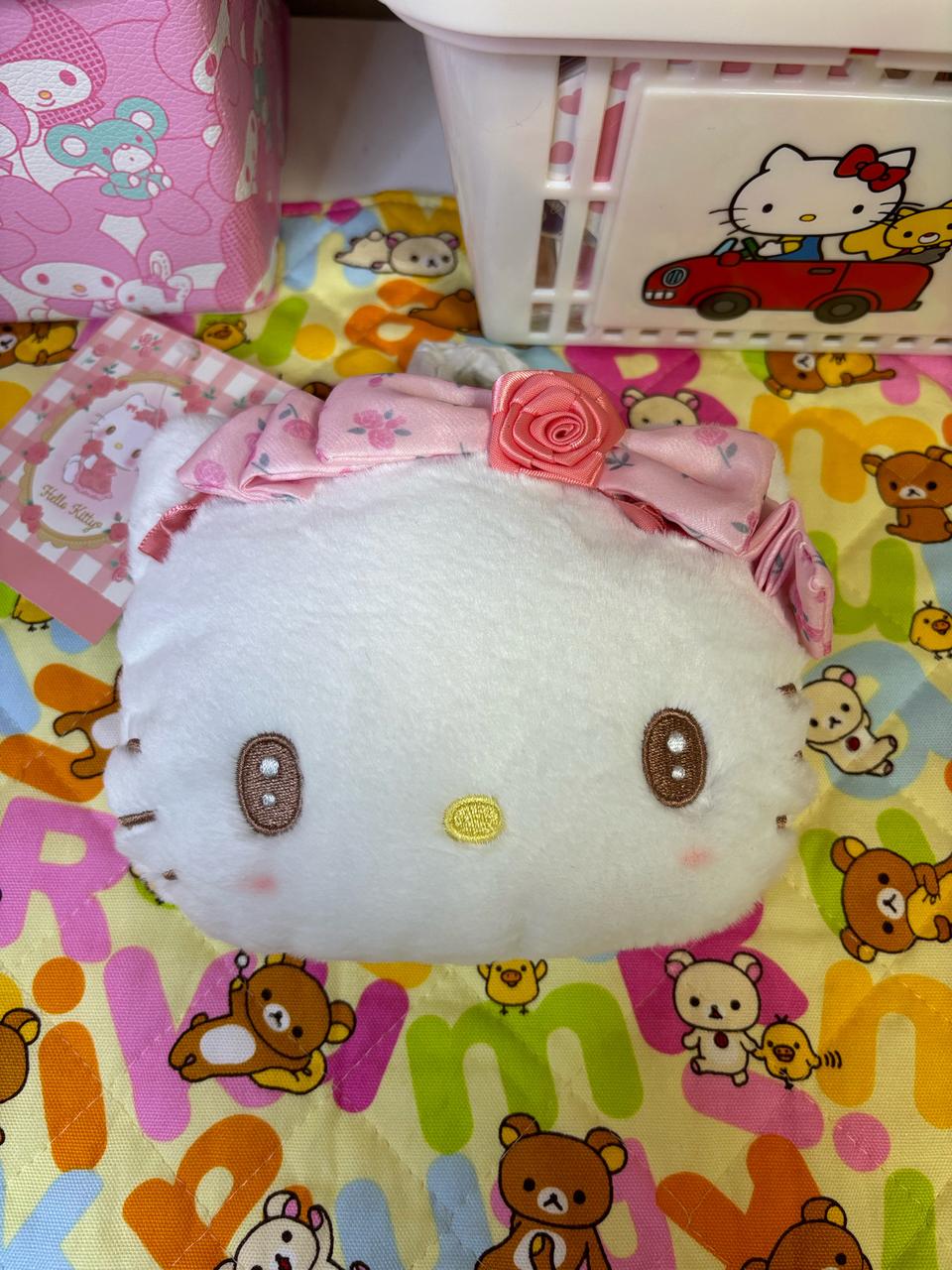 헬로키티 돌리로즈 페이스 파우치 카드 지갑 케이스[일본정품 새상품]