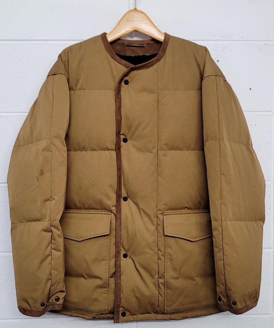 SIEG(지이크) 빅포켓 카멜 라운드 덕다운(오리털) 패딩자켓(점퍼)