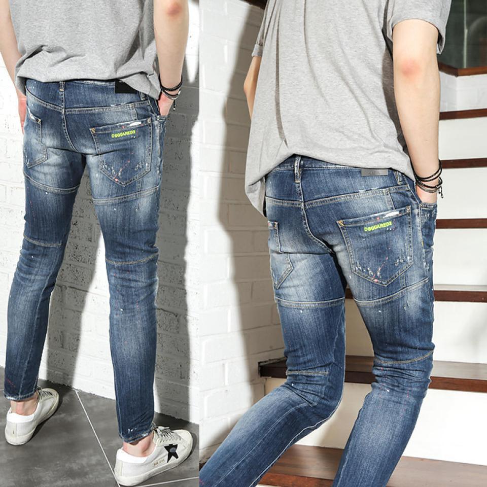 디스퀘어드 네온진 바이커 46 디퀘2 남성청바지 발망 필립플레인 디젤