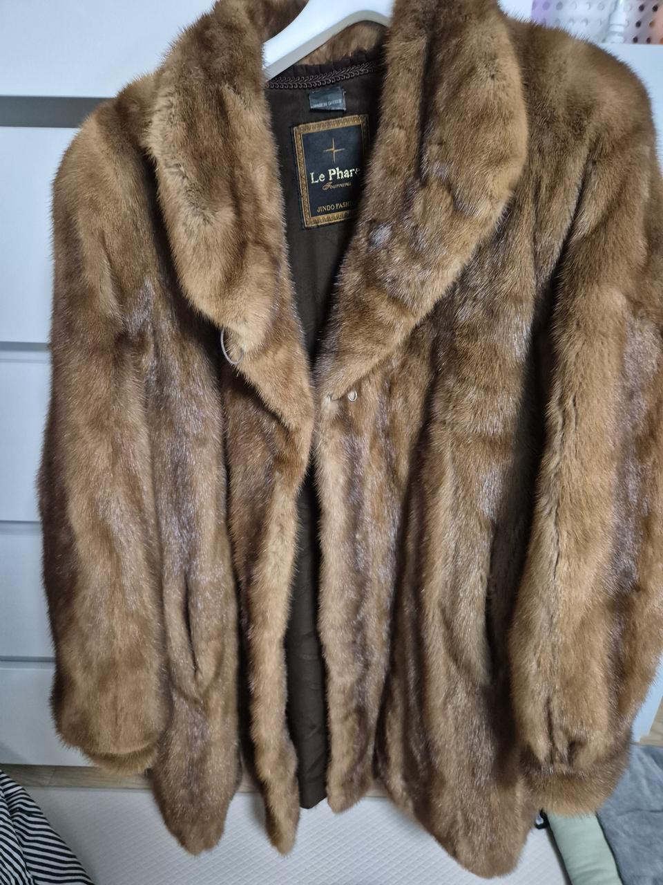 진도모피 르파레 천연 밍크코트.하자상품