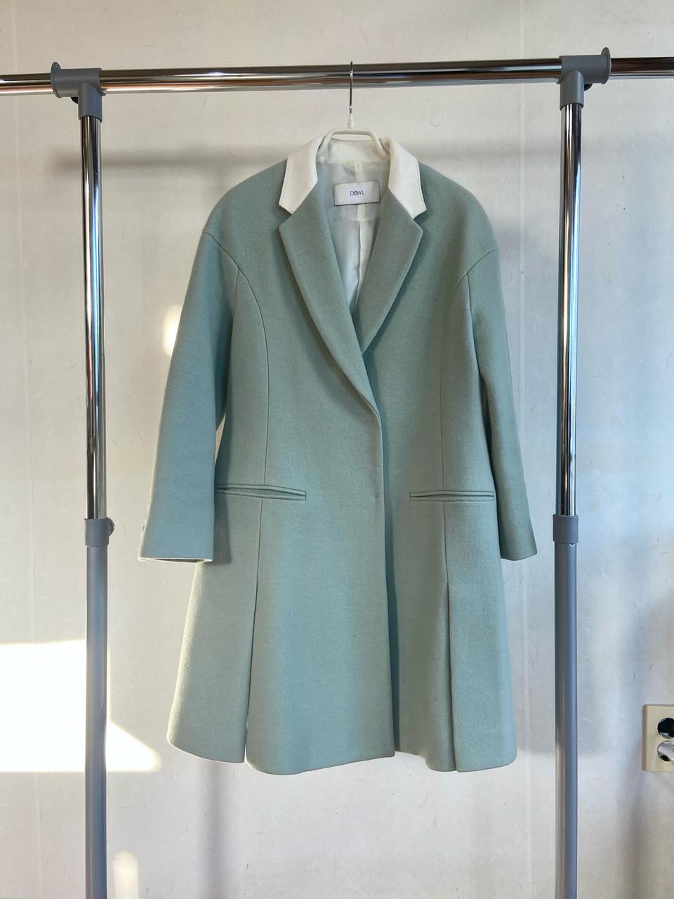 여성 듀엘 울 모직 롱코트