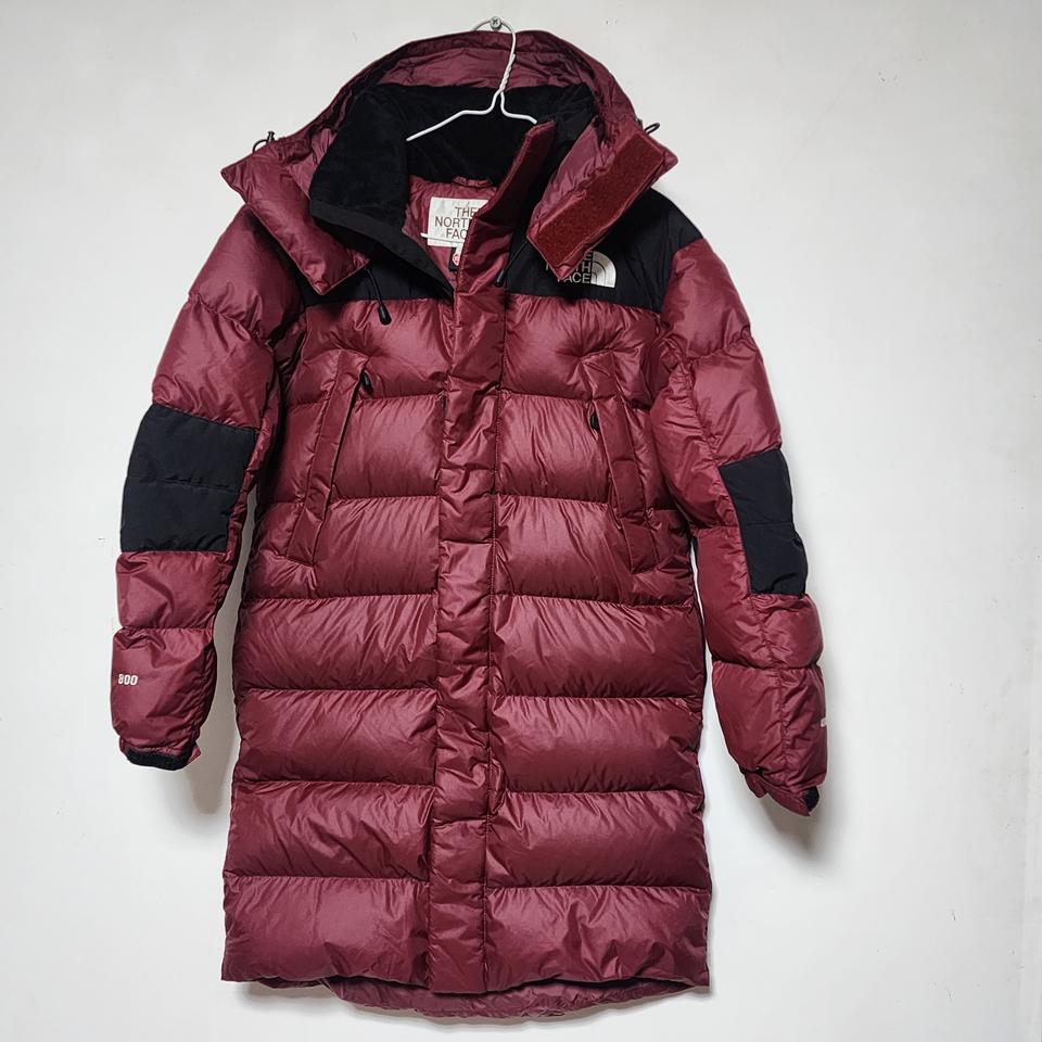 노스페이스 800필 구스다운 롱패딩 90