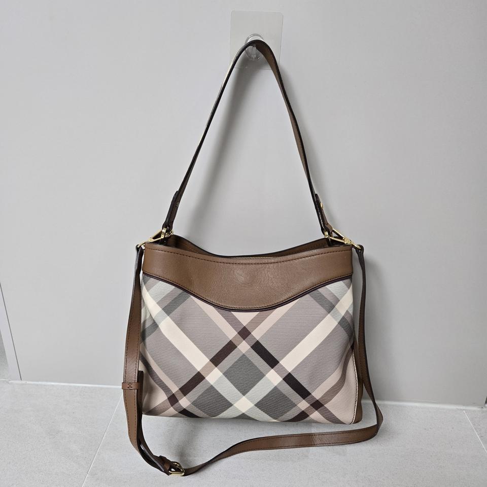 가격제안!!  DAKS 닥스 체크무늬 브라운 투웨이백 숄더백 크로스백