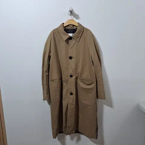 엔더슨벨 체크 콘트라스트 발마칸 코트S