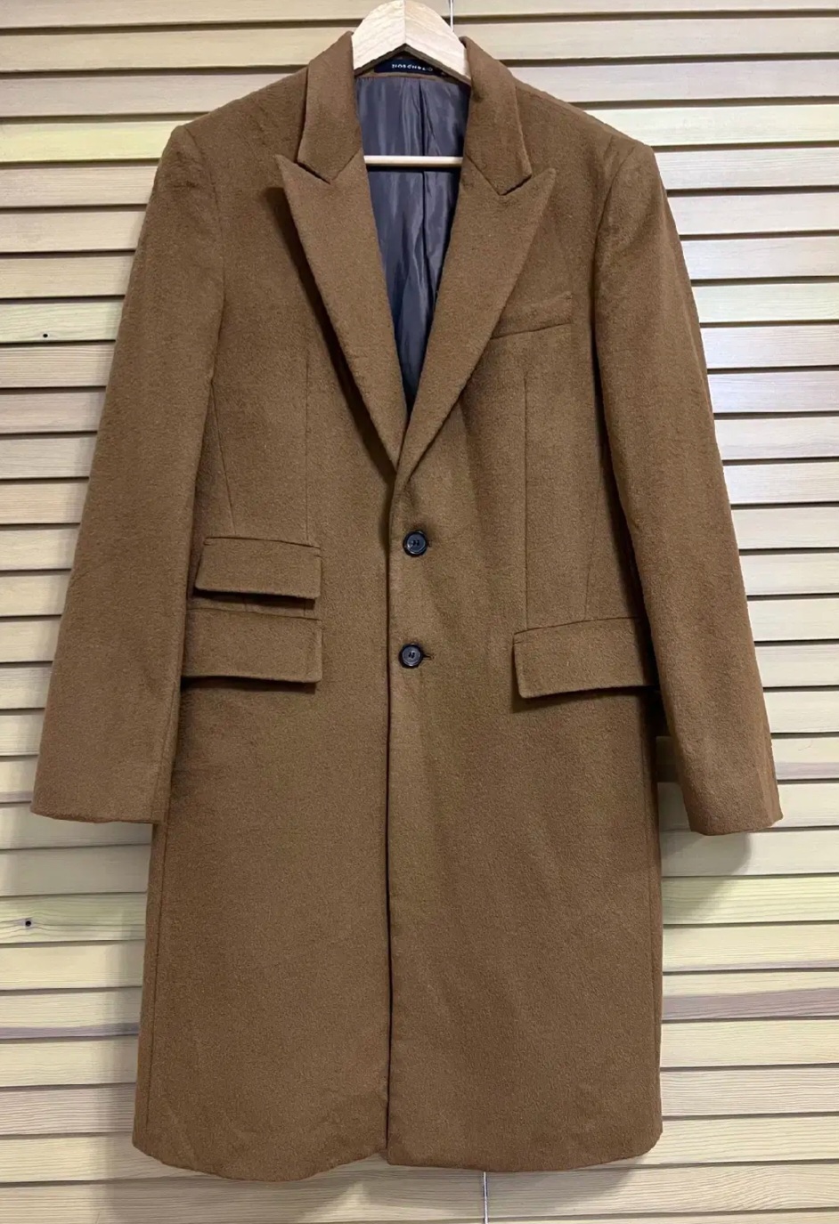 지오송지오 카멜브라운 울캐시미어코트