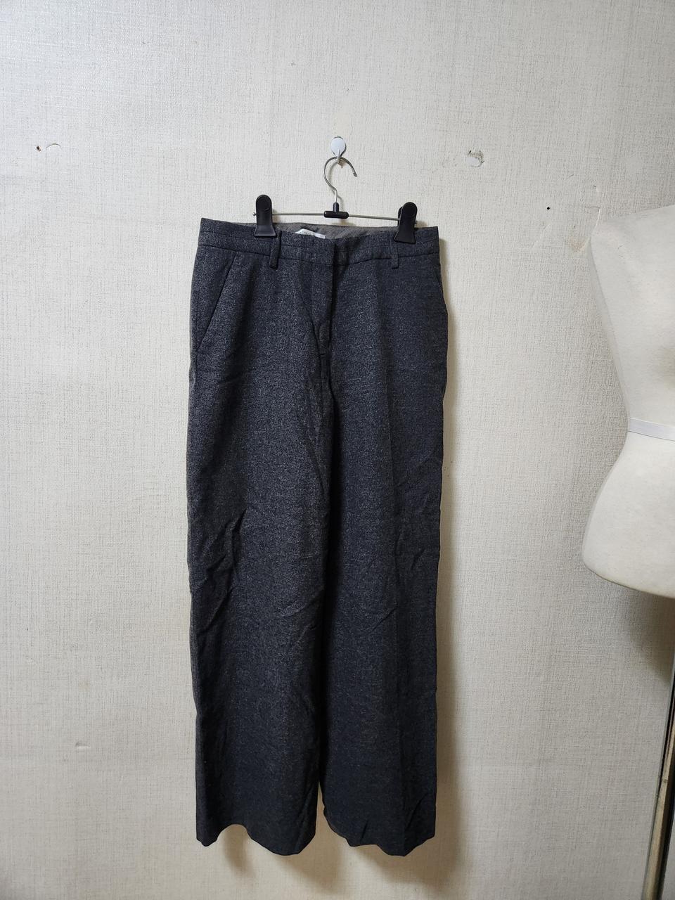 라코스테 모직 혼방 소재 와이드 바지