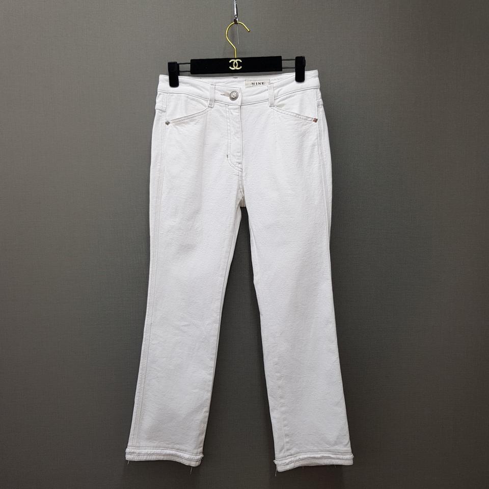 한섬 마인 2022 고급 코튼 스트레이트 팬츠 64-94사이즈