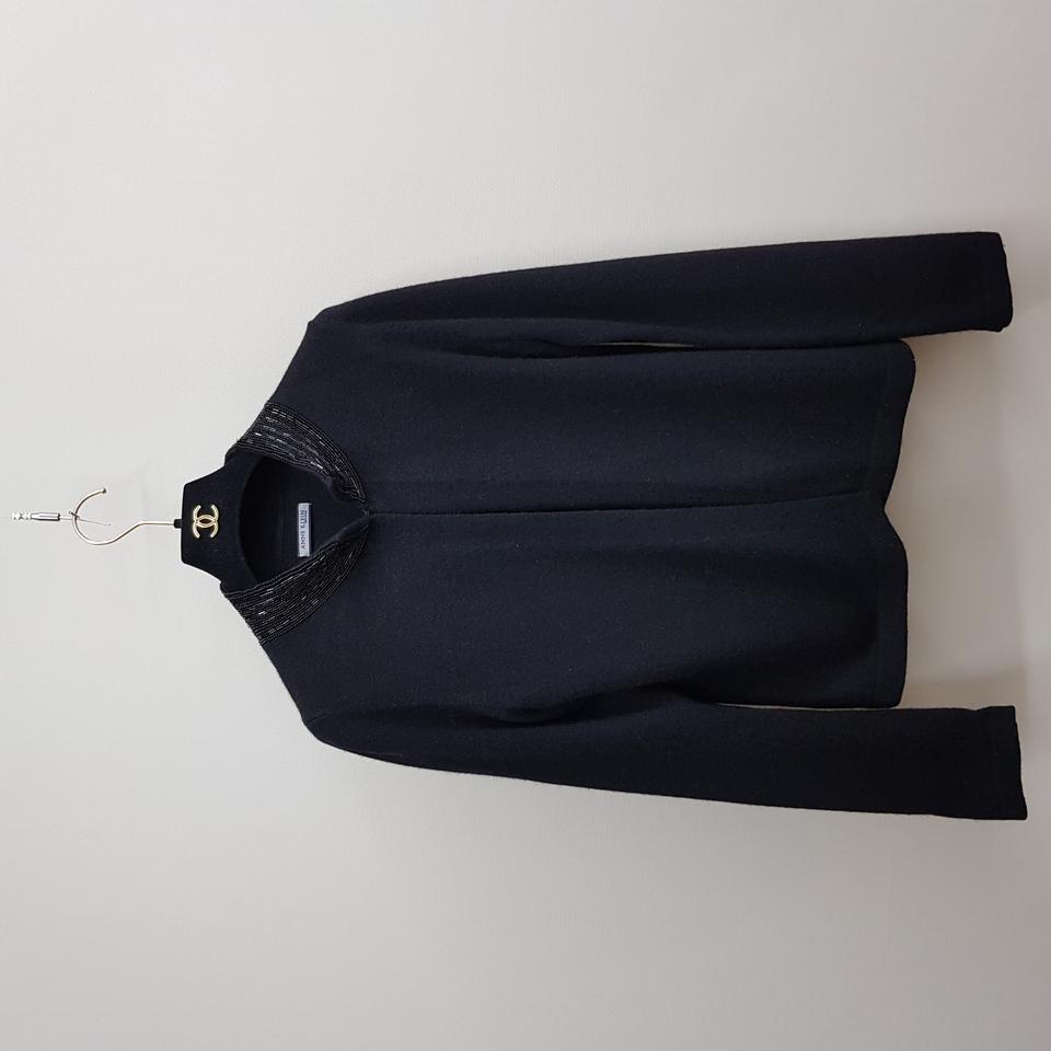 앤클라인 비즈 장식 카라 울(캐시미어)니트 자켓 85-94-160사이즈