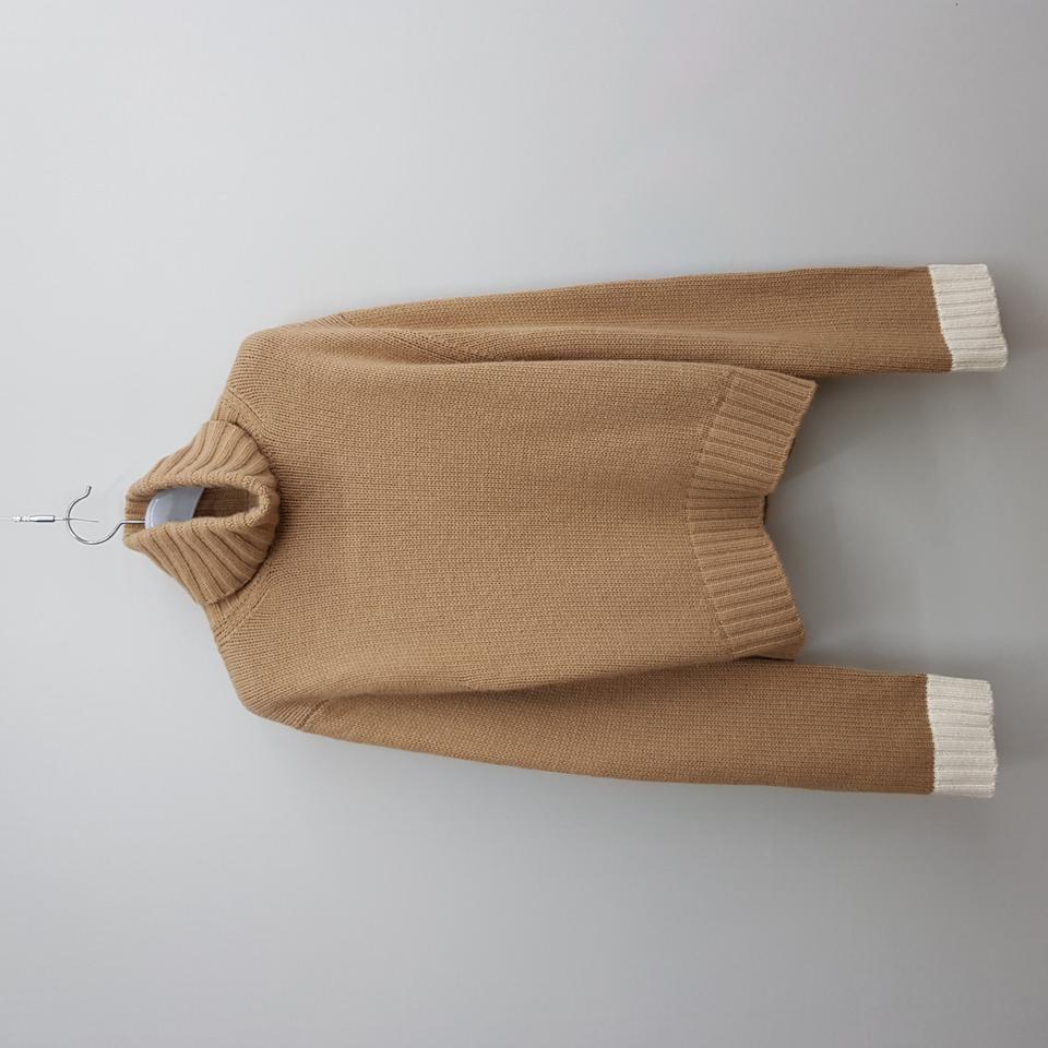 AND YOU 앤유 코펜하겐 배색 소매 하프 터틀넥 니트 1사이즈