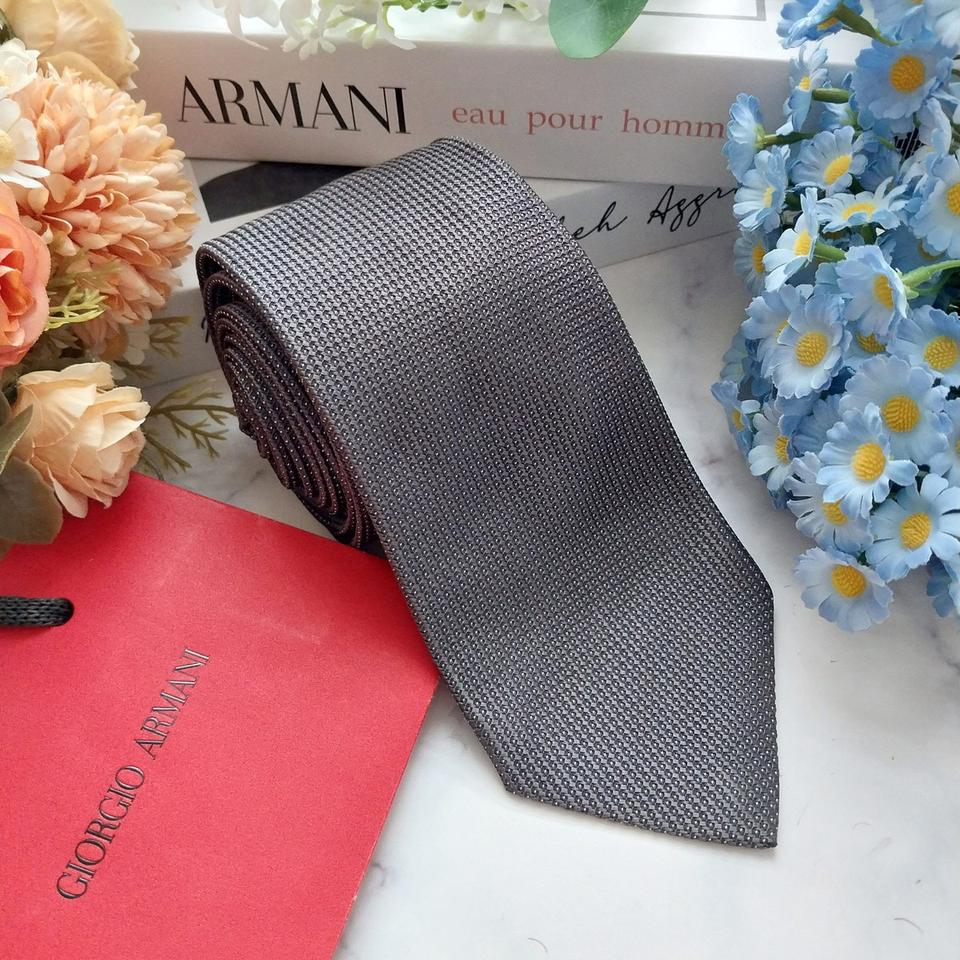 아르마니 꼴레지오니 실크&폴리 넥타이 8.2cm A+등급 K1455