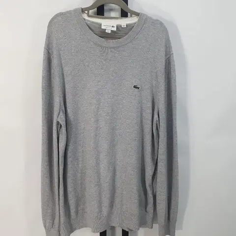 라코스테 니트 오가닉코튼 클래식핏 크루넥 스웨터 그레이 xl