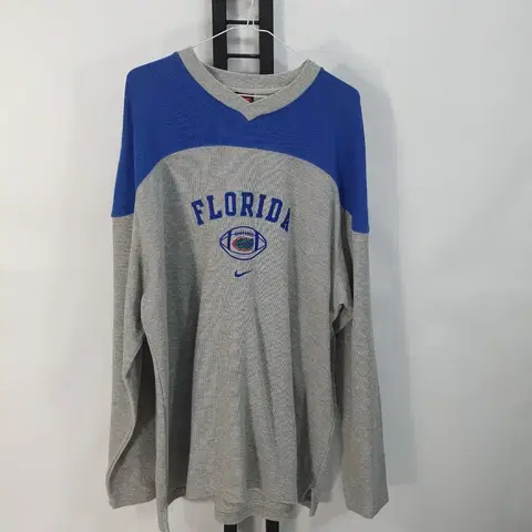 나이키 플로리다 게이터스 맨투맨 롱슬리브 니트 브이넥 긴팔티 그레이
