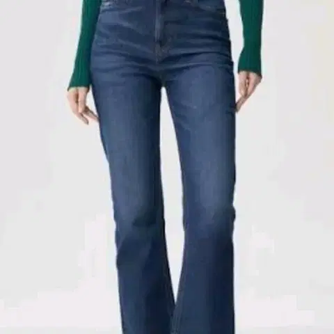 타미진스 청바지 하이라이즈 세미 부츠컷 데님 팬츠 29