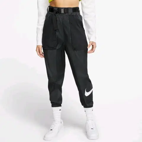 나이키 바지 빅스우시 등산 러닝 밸트 우븐 조거 팬츠 블랙 m
