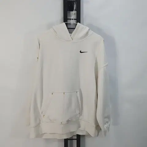 나이키 후드티 빅스우시 플리스 기모 후디 화이트 m