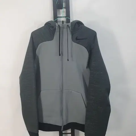 나이키 후드 집업 써마핏 기모 자켓 그레이 xl