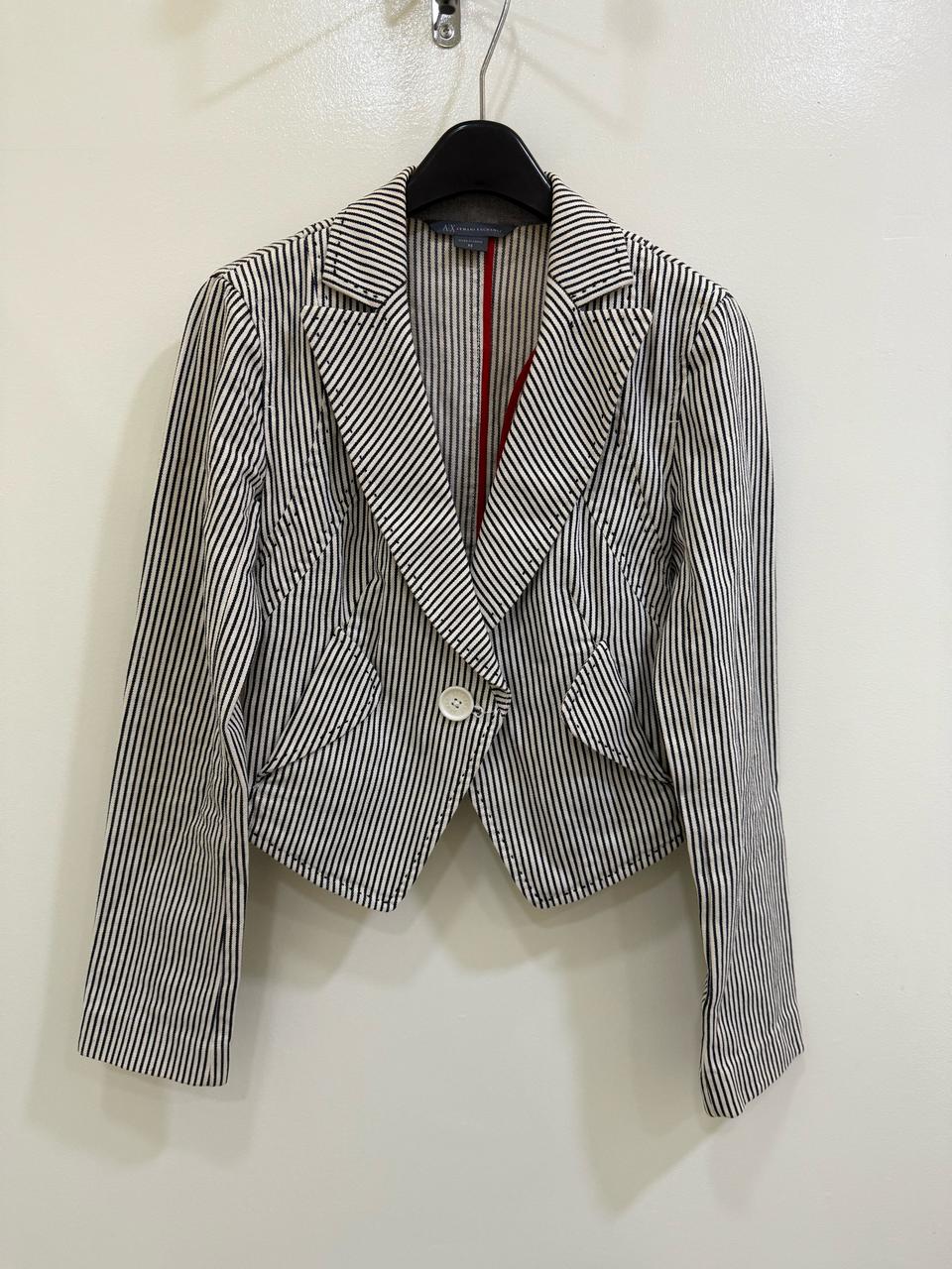 아르마니익스체인지 스트라이프 자켓 정품