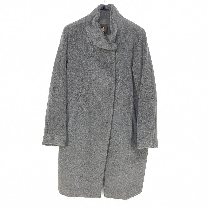 비씨비지 여성 스냅버튼 알파카 하프코트 웜그레이85 (HU41614)