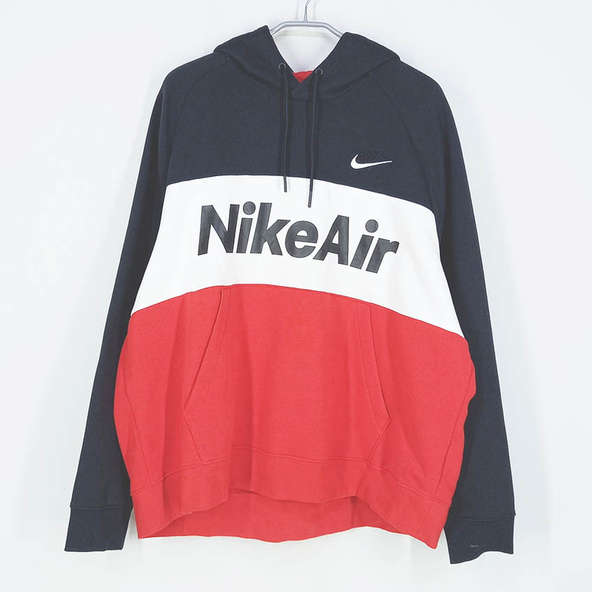 나이키 남성 빅로고 배색 기모 후드티 블랙XL (HU41619)