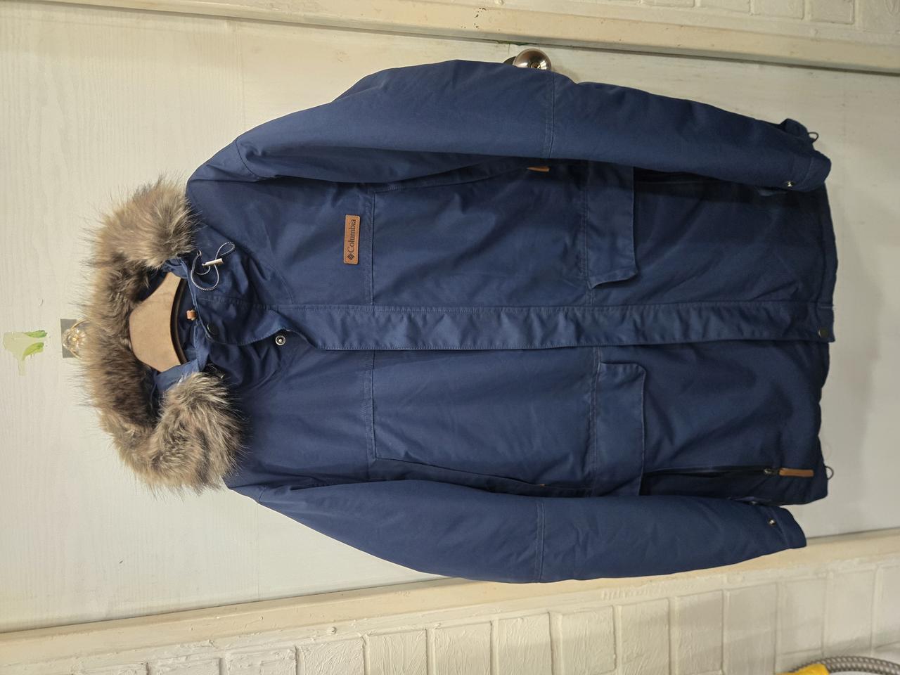 2XL,110)) Columbia 컬럼비아 오리털 패딩! 모자 털 분리O