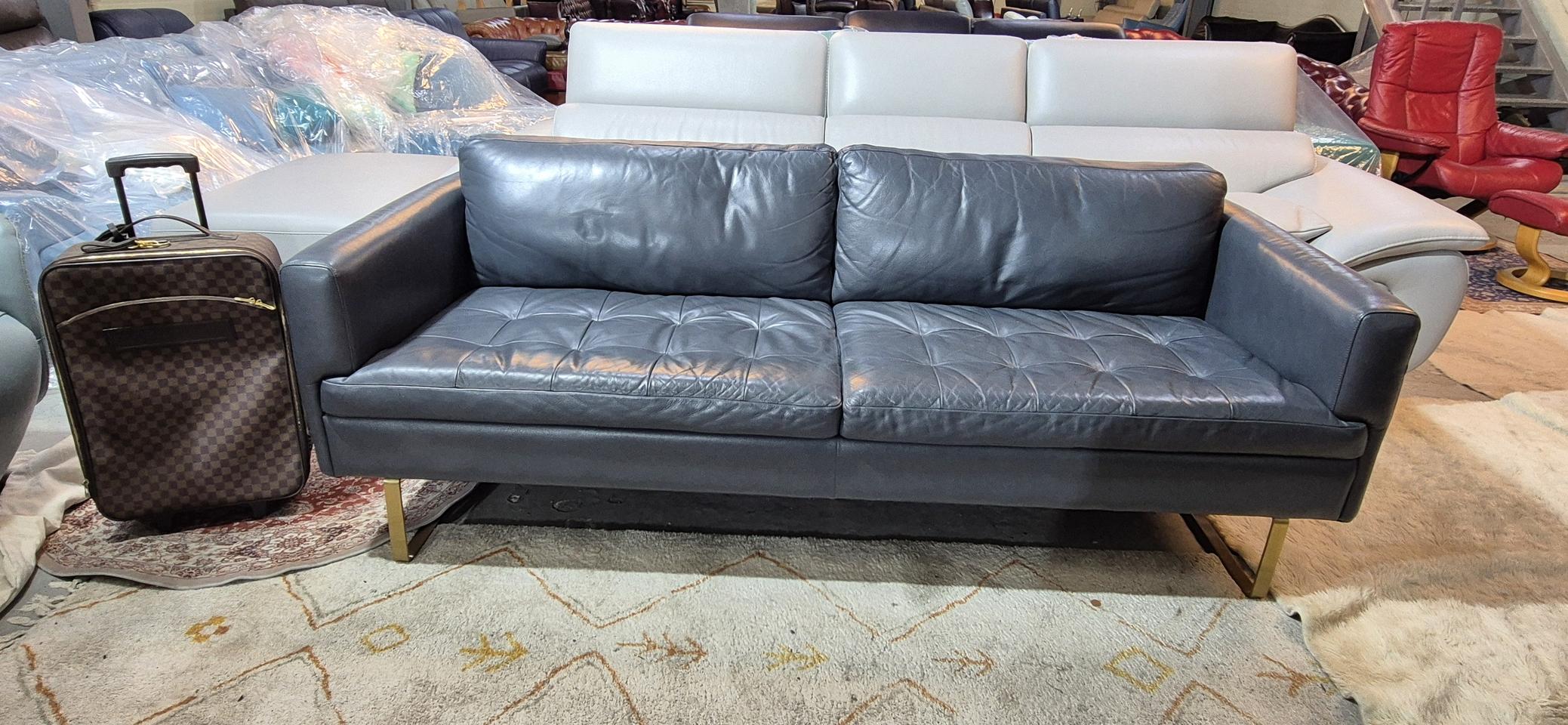 까사미아 3인 천연가죽 소파쇼파 서울경그(근거리)무료배송