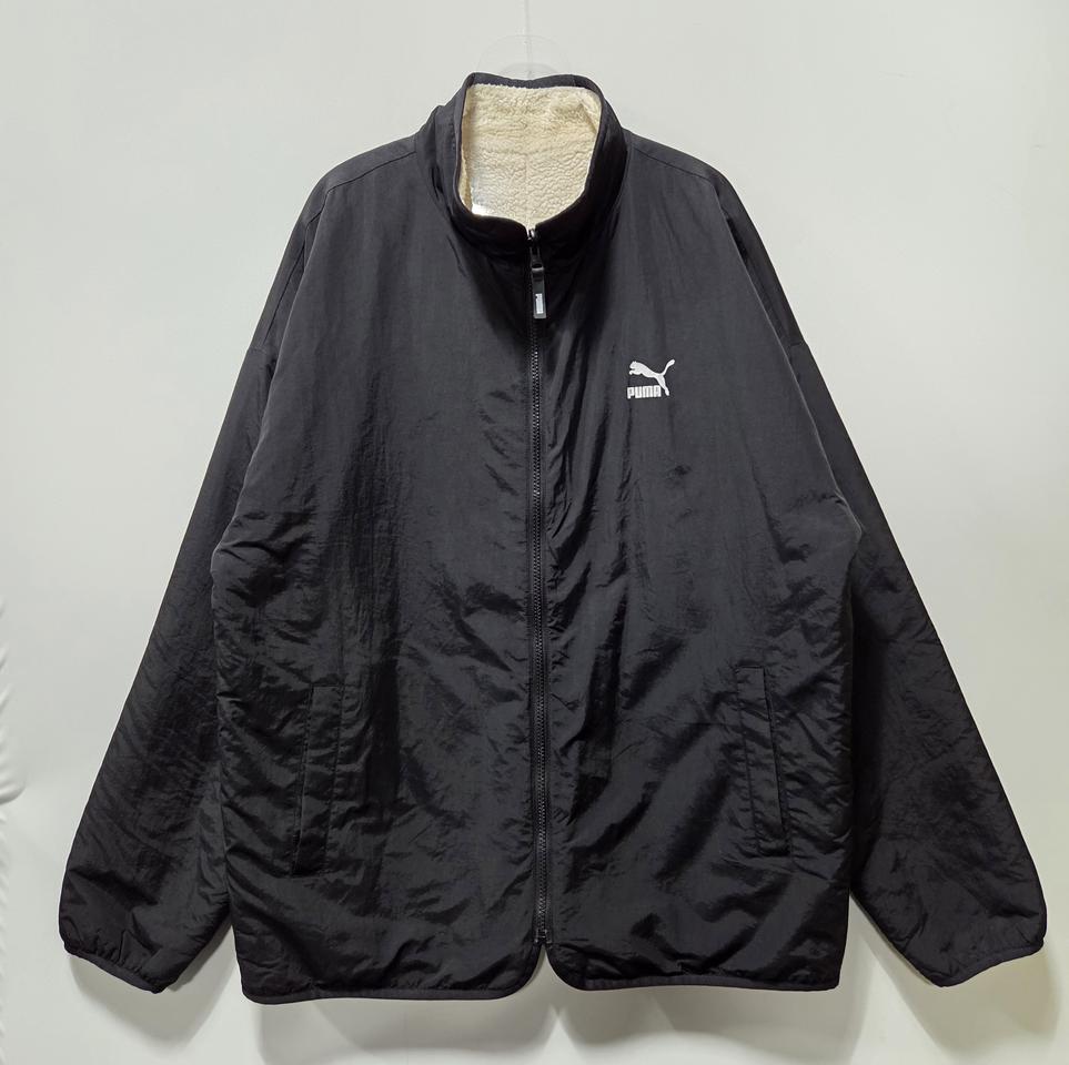 푸마 블랙 리버시블 플리스 바람막이 자켓 XL 25112703