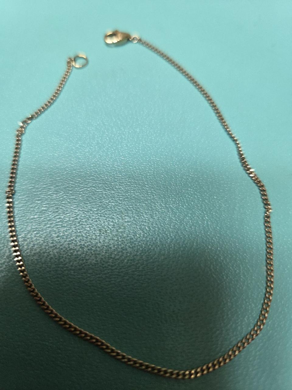 14k 리얼화이트 민줄발찌