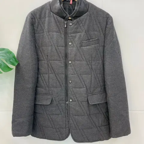 지오송지오 가죽배색 퀼팅숏코트 105