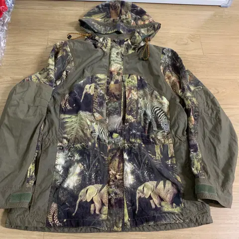 95)Gk italiya 동물 프린팅 사파리 바람막이