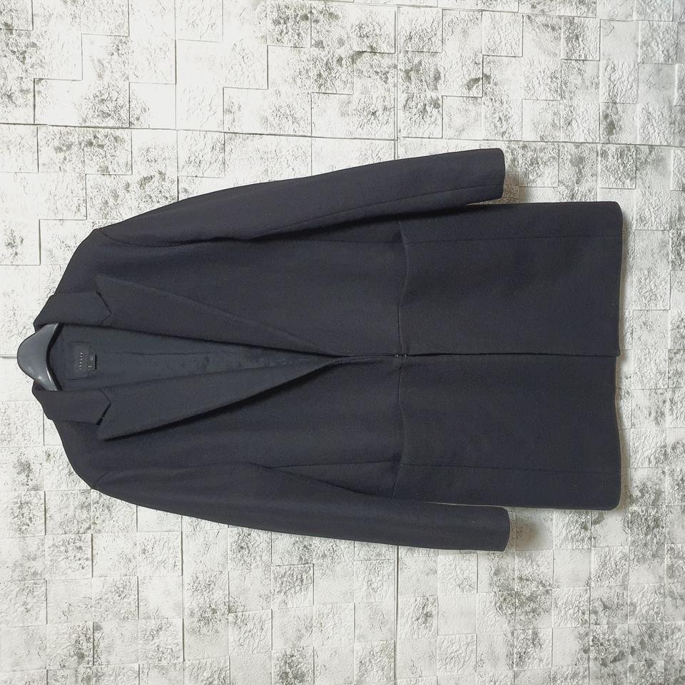 띠어리 울 캐시미어 혼방 블랙 코트