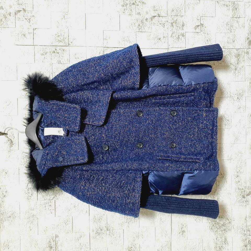 오즈세컨 트위드 퍼 다운패딩