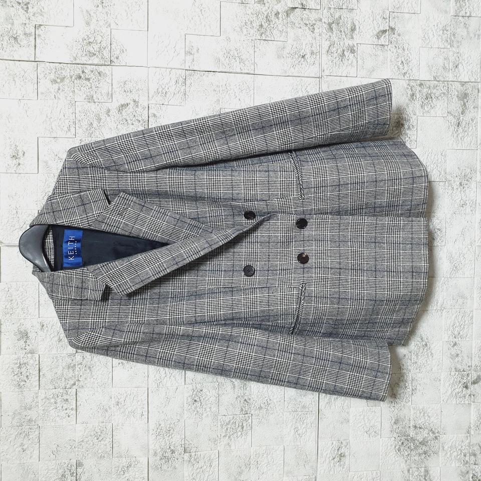 KEITH 키이스 울혼방 체크 더블자켓