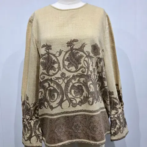 발렌티노 빈티지 플라워 패턴 블라우스