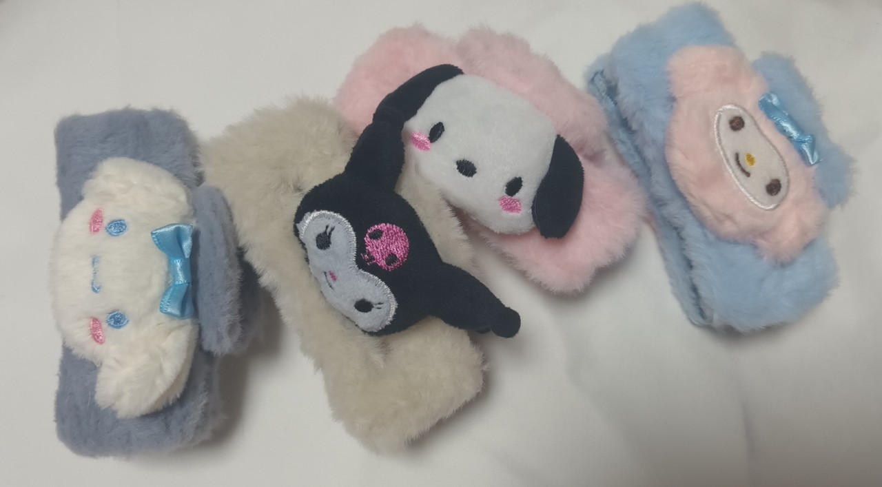 캐릭터 퍼 집게핀 4종