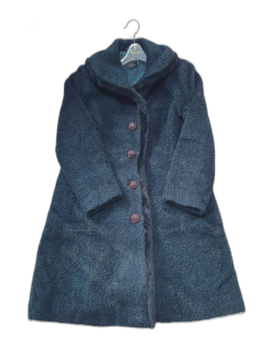 백화점디자이너!? 밍크트리밍알파카코트