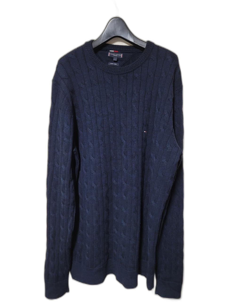 타미힐피거 럭셔리울 케이블 롱니트