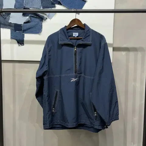 (105) 리복 올드스쿨 스트릿 아노락 바람막이 자켓