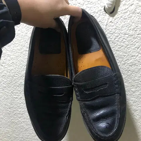 블랙 가죽 남성 ㅂ로퍼 팀버랜드 구두 265/8.5