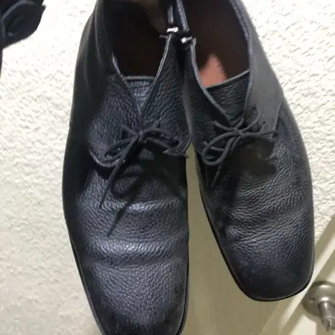 블랙 가죽 남성용 구두 레이스업 270 보닌