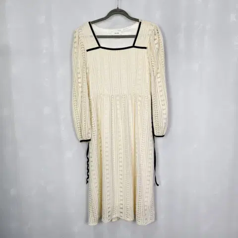 1243 더오픈 아이보리 레이스 롱 원피스 프리사이즈