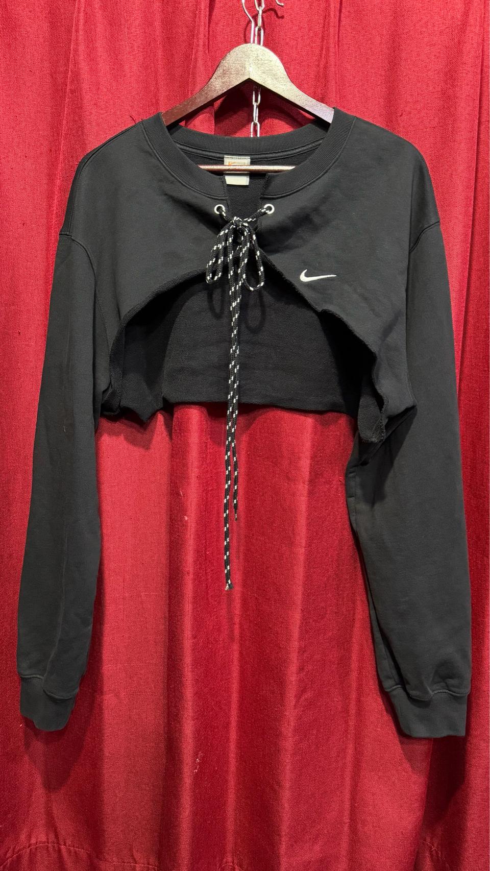 나이키 스웻 크롭 볼레로가디건 L