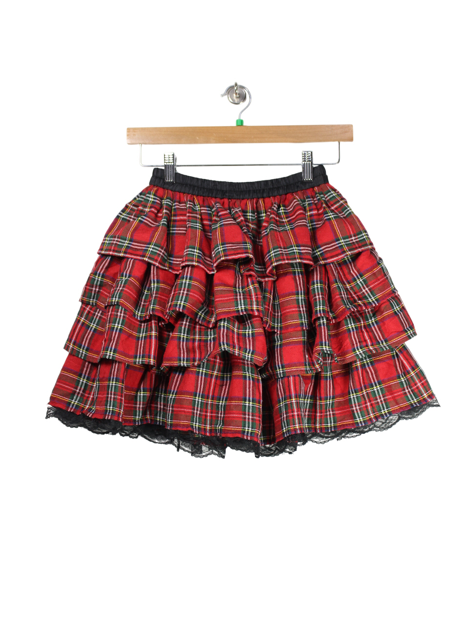 JPN 체크 캉캉 프릴 스커트 [25112704]