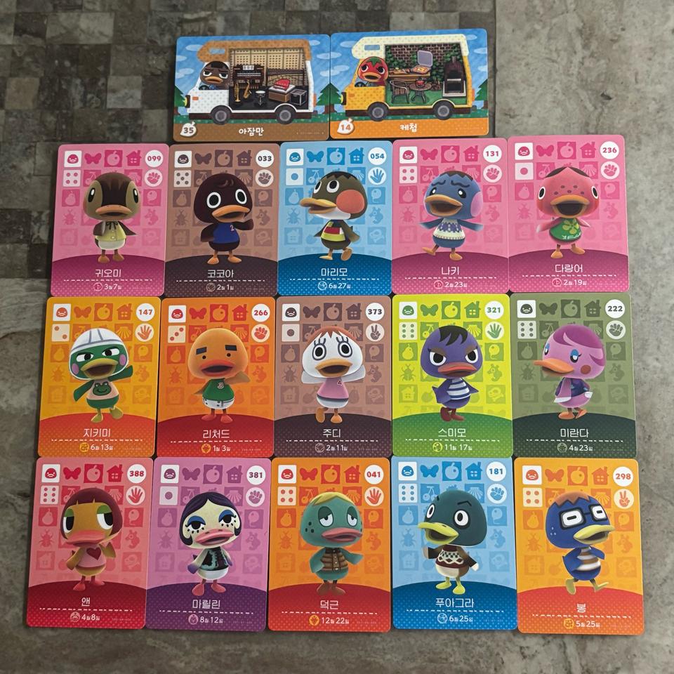 닌텐도 스위치 모여봐요 동물의숲 아미보카드