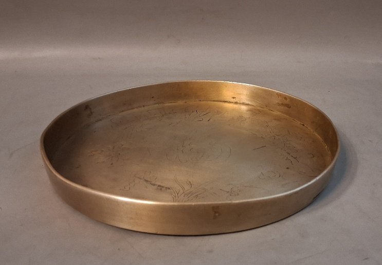 사군자문 유기쟁반